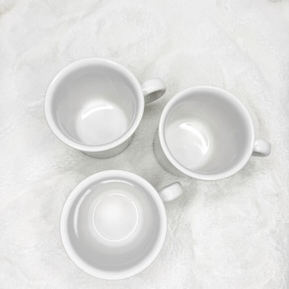 Fiestaware White Tom & Jerry Fiesta USA Coffee Pottery Mug 12 oz set of 3 - Picture 3 of 4